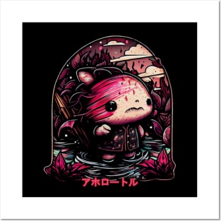 Chibi Axolotl Posters and Art